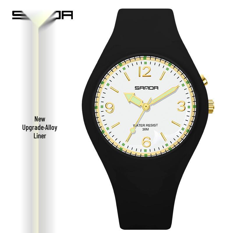 Multicolor Sanda 50M Waterproof Luminous Dial Sport Watch