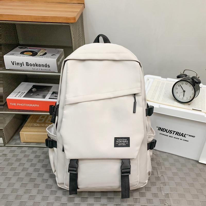 Schulrucksack für Studenten mit großer Kapazität, Herren-Computer-Reiserucksack, Damen-Rucksack in Unifarben