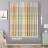 2pcs Home Decoration Curtains, Bed Sheets, Geometric Square Grid Art Decoration with Rod Pocket Curtains, Suitable for Kitchens,