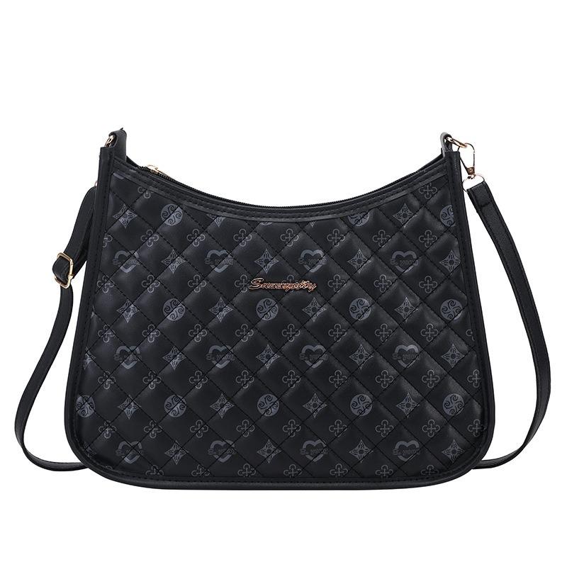 Large Capacity Underarm Bag New Women's Bag Casual Versatile Printed Shoulder Bag Niche Design Tote Bag