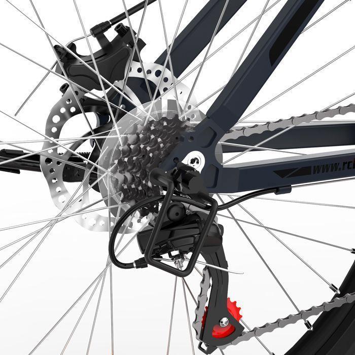 RCB GK2 VTT 26" aluminium, 21 vitesses, freins à disque, suspension avant – Vélo tout terrain Noir