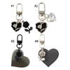 Unisex Bag Pendant Rose Keychain Fashion Statement Key Charm Stylish Key Pendant Unique Key Ornament Perfect for Key Bag