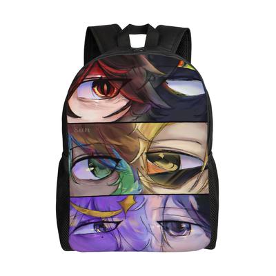 Their Eyes FlameFrags Wemmbu Backpack Teenage High School Hiking Travel Daypack Unstable Universe College Shoulder Bag Outdoor