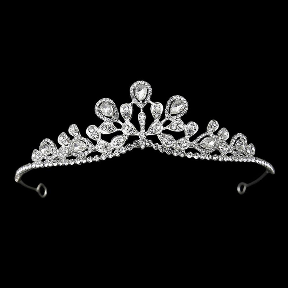 Rhinestone Baroque Pageant Crown Luxury Queen Princess Tiara Hair Ornaments Bridal Crown  Wedding