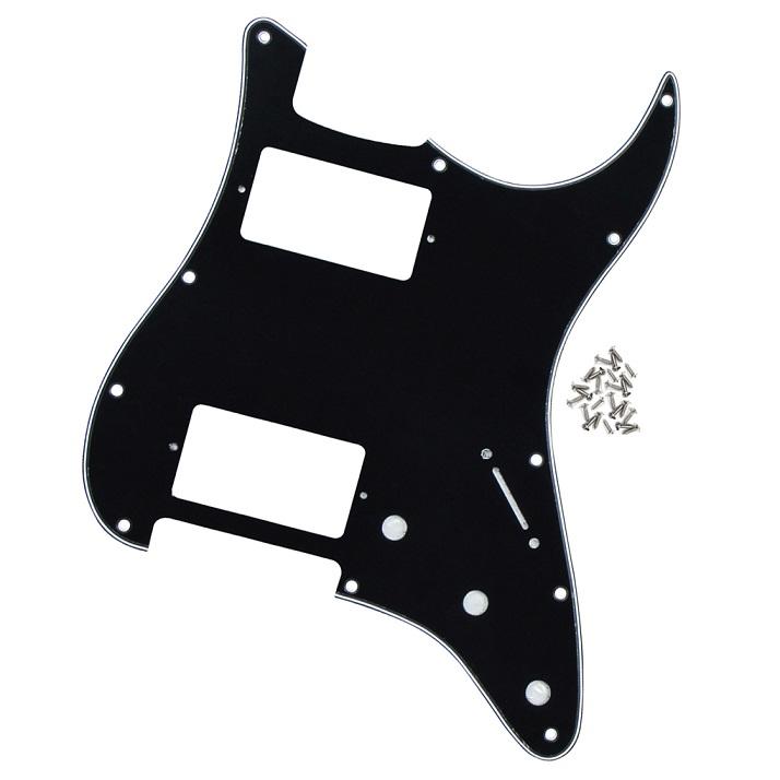FLEOR Electric Guitar Pickguard HH Pick Guard 11 Holes Scratch Plate + Screws for FD ST Style Guitar Accessories