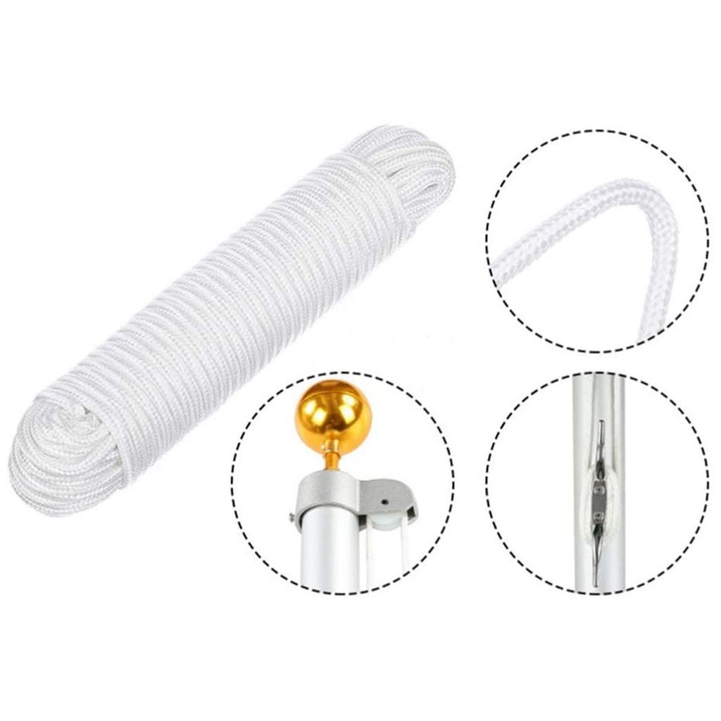 Nylon Braided Rope 6MM Flagpole Lifting Rope Outdoor Flagpole Accessories