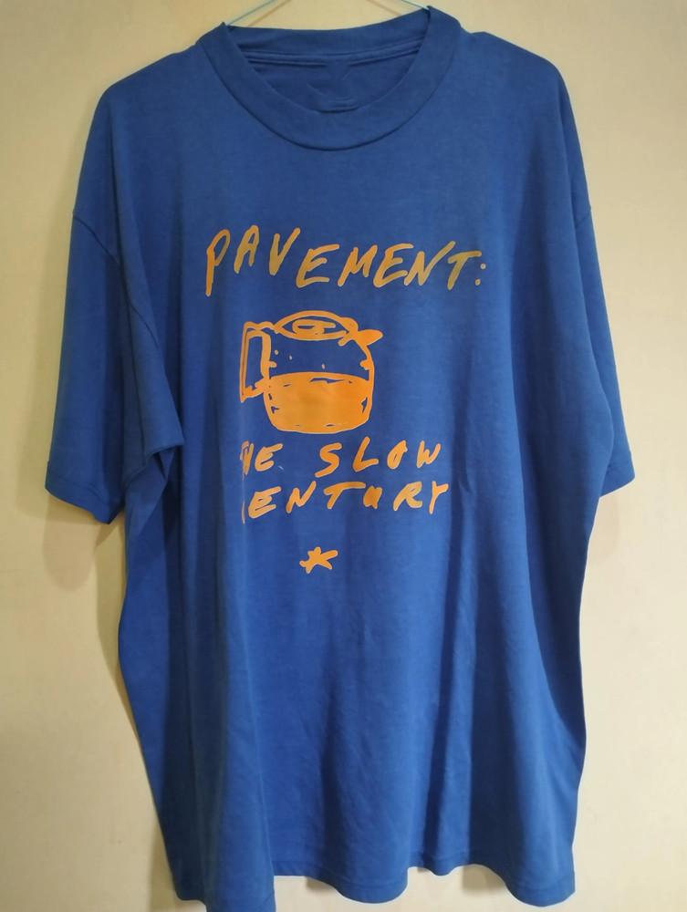 VTG Pavement Band THE SLOW CENTURY Heavy Cotton Blue T Shirt S-5XL EN696 Unisex T-Shirt S
