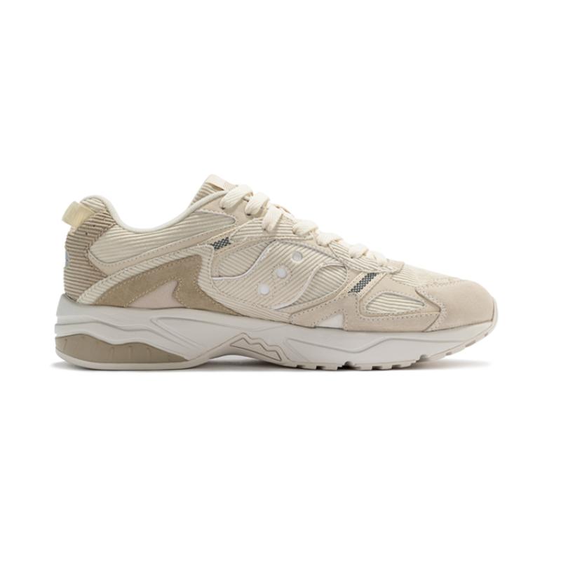 SAUCONY GSD 90S Anti Slip Wear Resistant Low Top Casual Shoes Unisex Beige Brown Saucony S79034-1
