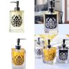 Elegant Hotel Hand Soap Dispenser Bottle With Floral Print For Bathroom Decor Gift