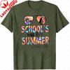 Schools Out For Summer Teacher Life T Shirt Unisex Women Summer Cotton Short Sleeve Tee Tie Dye Sunglasses Teacher Gift Tops