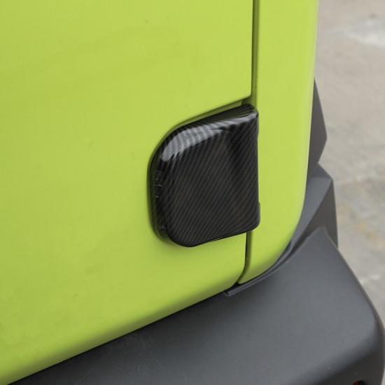 Kohlefaser Heckklappe Tür Scharnier Abdeckung Verkleidung Dekoration für Suzuki Jimny +