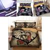 Premium Three Piece Digital Print 3d Comforter Set Soft Microfiber Cartoon Bedding