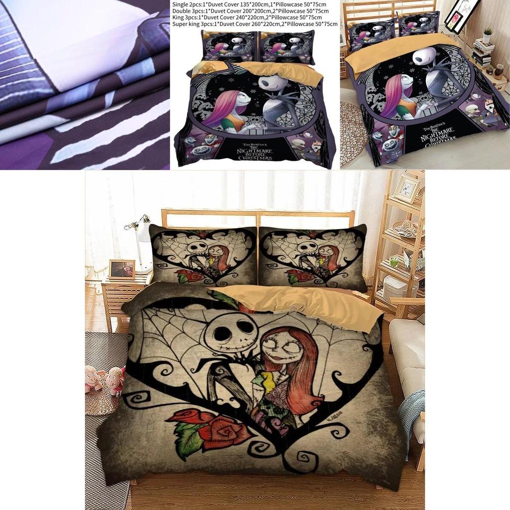 Premium Three Piece Digital Print 3d Comforter Set Soft Microfiber Cartoon Bedding