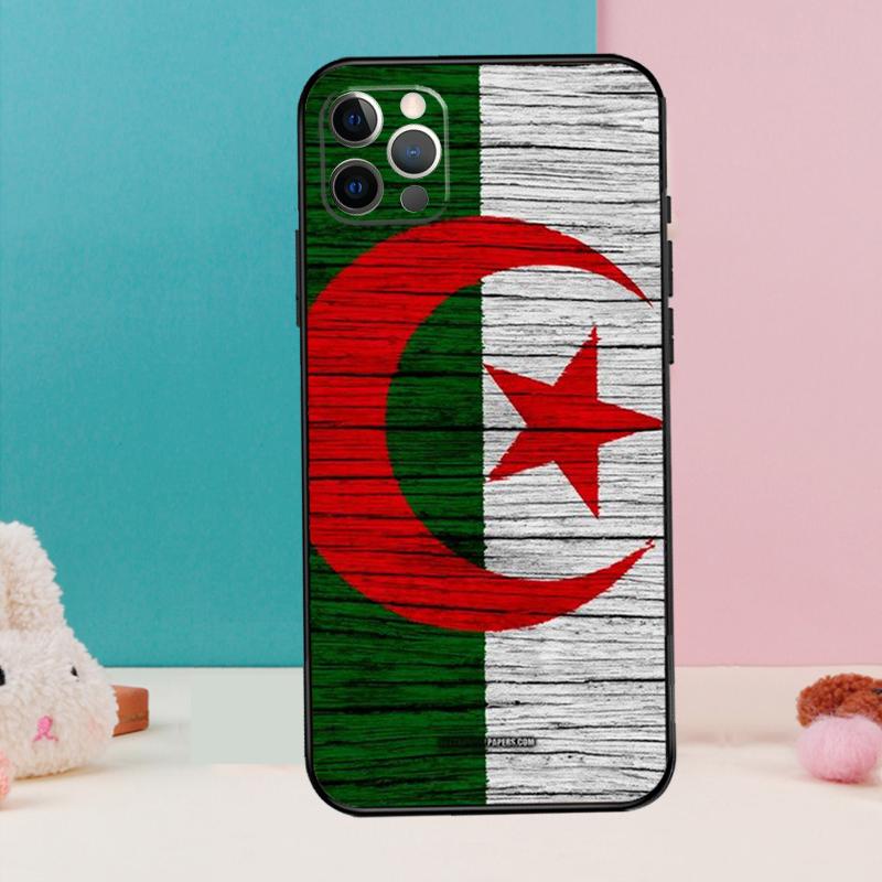 Algeria Flag Retro Phone Case For iPhone 17 Air 16 15 13 12 11 14 Pro Max 12 13 mini 15 16 Plus 16e Cover Coque