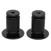 2PCS Bike Handlebar Plugs Aluminum Alloy Silicone Expanding Locking Bar End Caps Replacement for Mountain Road Bikes