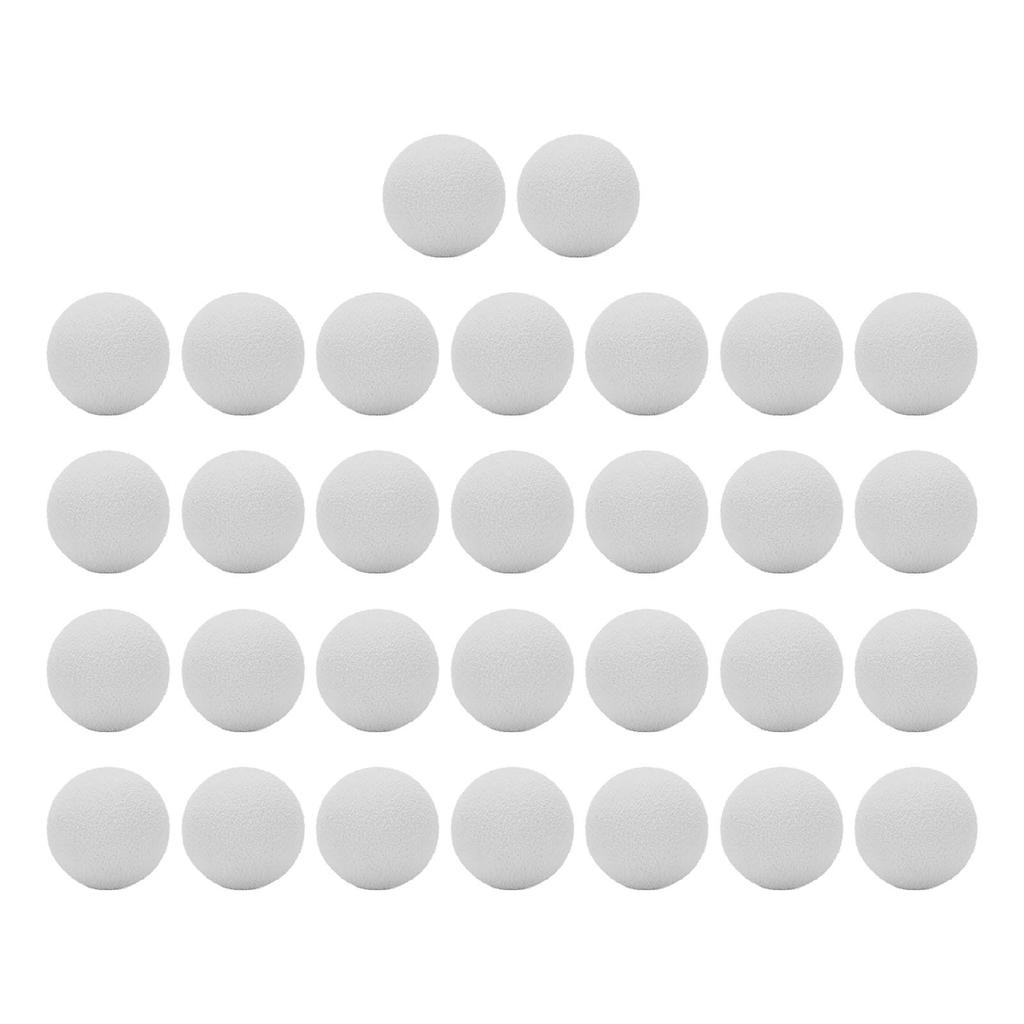 30 Stück 21,5 mm EVA-Schaum-Golfbälle, Übungsgolfbälle aus weichem Schaumstoff für das Training im Innen- und Außenbereich, weiß