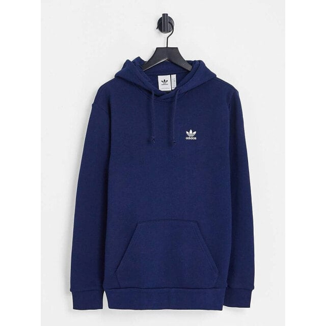 

Темно-синяя худи с логотипом adidas Originals Trefoil Essentials