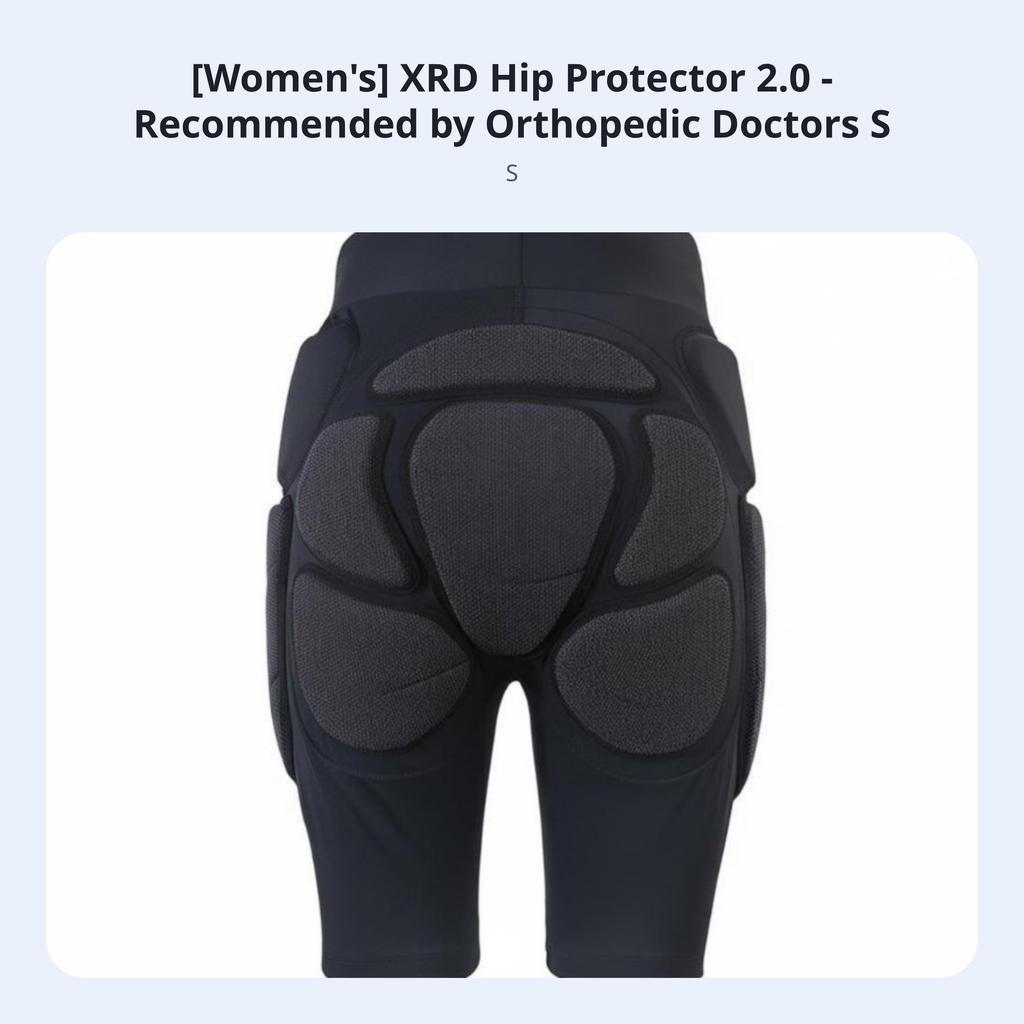 XRD Pelvic Protection Pad, Kevlar Fabric, Women's Skiing Gear, Multilevel Collision Absorption, Orthopedic Recommended