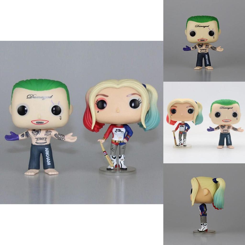 Premium Suicide Squad Joker And Harley Quinn Pop Action Figure Model Toys Collection