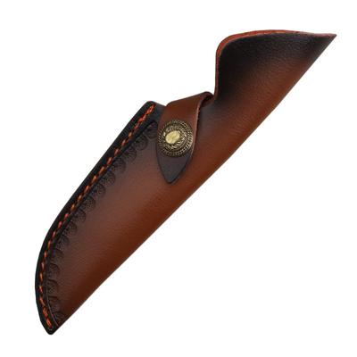 22,5 cm Messerhalter mit fester Klinge, Scheide aus hochwertigem Rindsleder, universelle Messerabdeckung, Zubehör für Jagdmesserholster