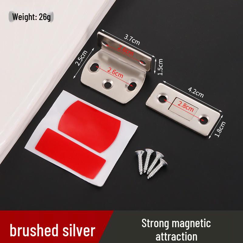 Stainless Steel Magnetic Cabinet & Door Catch - Invisible Punch-Free Closer
