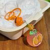 Bag Pendant 1:1 Realistic Orange Shape Resin Keychain with Bell Sound High Simulation Fruit Charm Key
