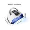 280W UV Lamp for Gel Nails Portable 66LED Nail Lamp with Automatic Sensor and 4 Timer LCD Display