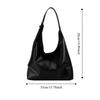 PU Vintage Tote Bag Large Capacity Commute Shopping Bag Portable Women's Shoulder Bag  Shopping