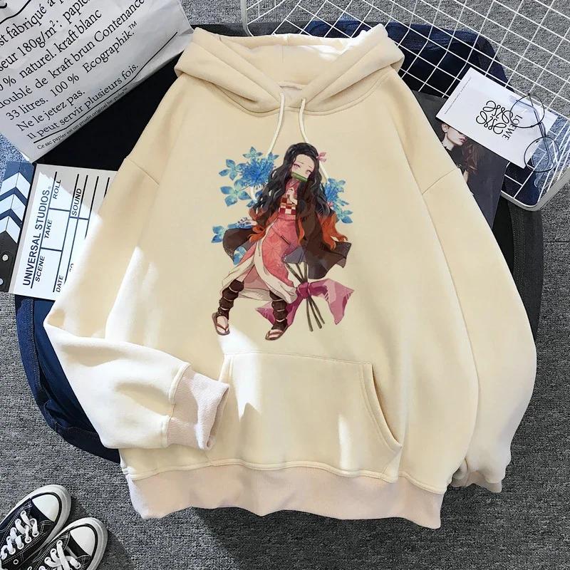 Kimetsu No Yaiba Manga Demon Slayer Hoodie Harajuku Japanese Animation Kawaii Sweatshirt Animation Tanjiro Kamado Nezuko