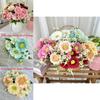 Artificial Peace Chrysanthemum Morifolium Home Decor Tabletop Flower For Wedding And Event Decor