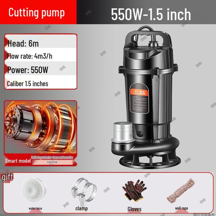 Hochleistungs-220V Abwasser- und Fäkalien-Schneidpumpe für häusliche Klärgruben und Biogas-Gülleentsorgung