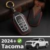 Muslogy Key Fob Cover Compatible with Toyota Tacoma 2024 Accessories Smart Key Shell 4-Button Remote Key Fob Case Replacement Protection Custom Made