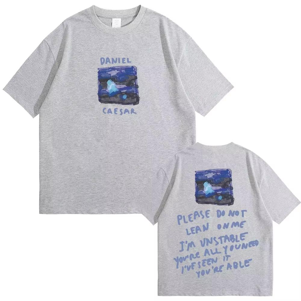 2026 New Daniel Caesar Never Enough Please Do Not Lean on Me Graphic‑Print Unisex Short‑Sleeve Hip‑Hop Casual Street‑Wear Top Women And Men T-Shirt