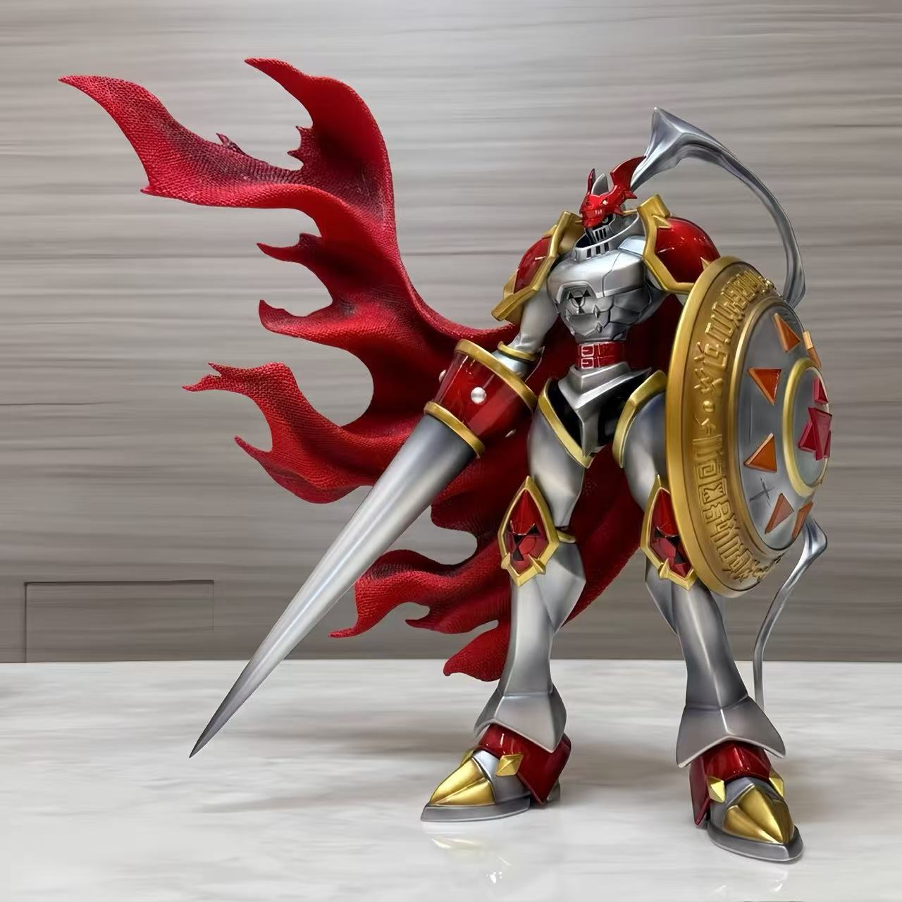 

40cm Digimon Gallantmon Matsuda Takato Anime Figures Guilmon Royal Knights Duke Peripheral Pvc Model Desktop Ornaments Gifts Toy