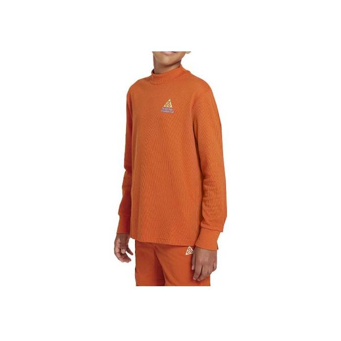 

Nike Свитер с длинным рукавом и надписью Letter Half High Neck, детская толстовка, оранжевый цвет FD3153-893 XS