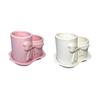Bow Pen Holder 3D Printed Cute Bow Shaped Pencil Cup Desktop Makeup Brush Organizer for School Home Office Desk Decor
