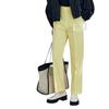 Et Rope Slacks Slim Slacks for Women GAS02010 Yellow [Adam Femme] [Sustainable] (80)