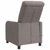 Massage Recliner Chair Taupe Fabric