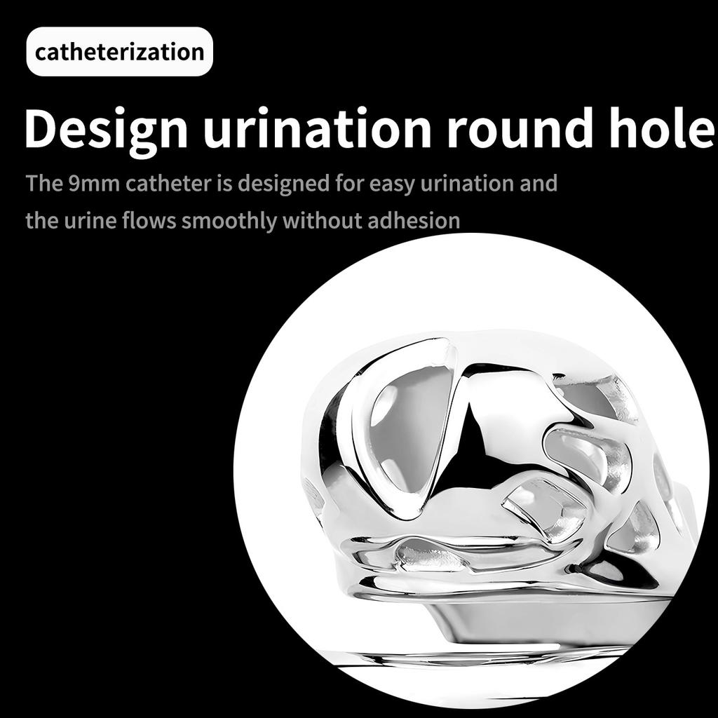 Keuschheitsschloss für Männer, Edelstahl, Metall, CB-Schloss, Peniskäfig, Sexspielzeug, Cockring, Keuschheitsgürtel, Cock-Bondage