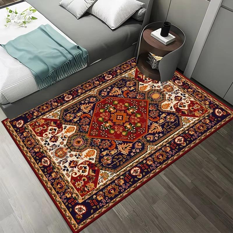 Bohemian Praní v pračce Koberec do obývacího pokoje Měkký Protiskluzový Etnický styl Koberec do ložnice Šatna Skládací Domácí dekorace