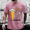 Men's T Shirt Short Sleeve Tops Skeleton Enjoying FRIDAY Tees Men T-Shirt Black Tees Finally Friday for Beer Lovers Male Clothes