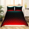 Honeycomb Duvet Cover Set Pink Geometry 3D Printed Bedding Set Polyester Cool Style Double Queen King Quilt Cover For Boys Adult