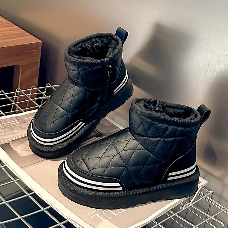 New Children's Snow Boot Chunky Non-slip Kids Boots for Boys Warm Outdoor Versatile Girls Fashion Causal Thickened Plush Boots