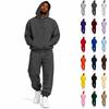 Heren Hoodie Sweatshirt en Joggingbroek Set, 2-delig Trainingspak met Geribbelde Manchetten en Zoom