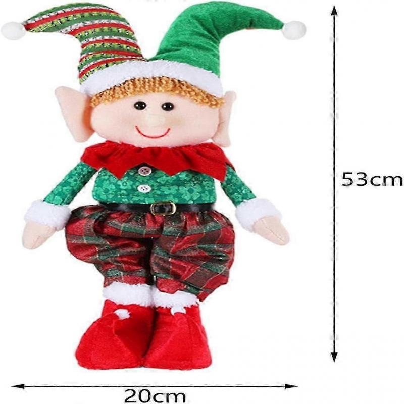 Julleksaksdockor, Julfigur, Söta Inomhus Skrivbordsjulfigurer, Mini Juldockor Dekoration, Pojke