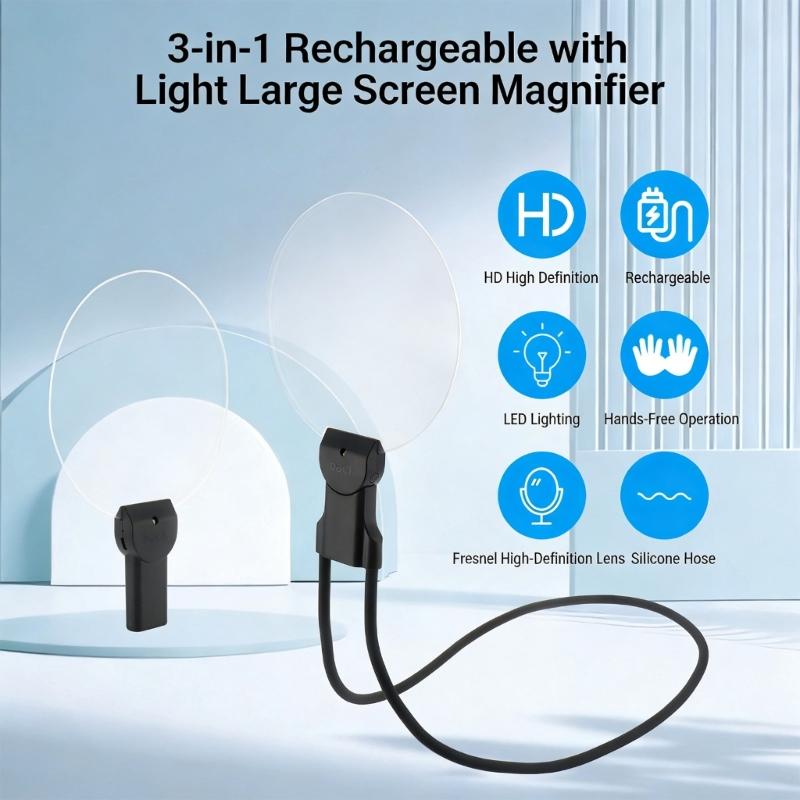 High Definition Magnifier with Handheld Neck Design for Precise Tasks In Electronics Repair and Crafting Comfortable Wear