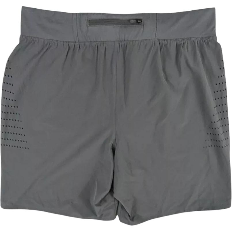 Under Armour Solid Color Logo Print Casual Shorts Men Shorts Dark-Gray 1383270-025