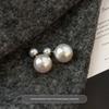 Female Multiple Ways to Wear Accessible Luxury S925 Silver Pearl Stud Earrings