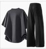 Men's Plus Size Summer Short-Sleeve T-Shirt & Shorts Two-Piece Set - Youth Fashion Casual Loose Fit