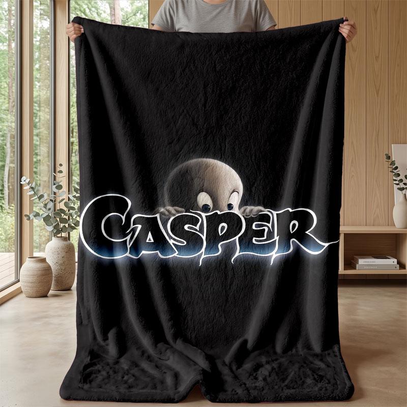 Soft Flannel Blanket Lightweight Cozy Bedroom Living Room CoverCasper the Friendly Ghost